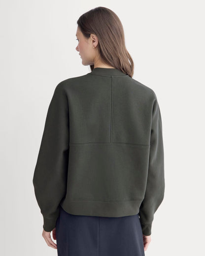 Luxe Fleece Bomber Jacket | Washed Black