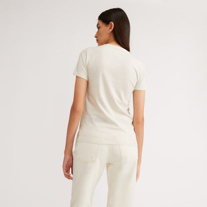 The Organic Cotton Crew Tee | Heathered Oat