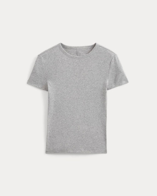 Tissue Short-Sleeve Crew | Heathered Grey