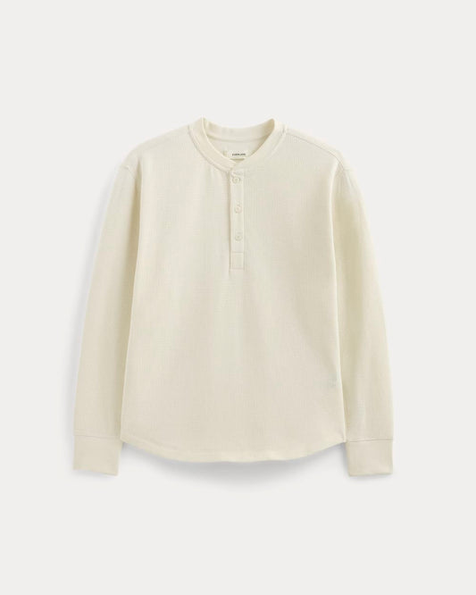 Thermal Henley in Cozy Waffle | Bone