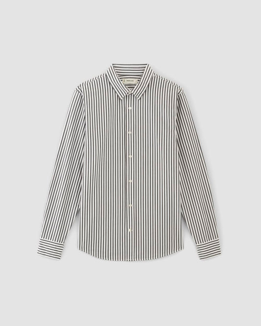 The Supima® Poplin Shirt | Optic White / Black