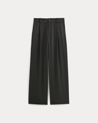 Wide-Leg Trouser in Buttersmooth | Black | 30" Inseam