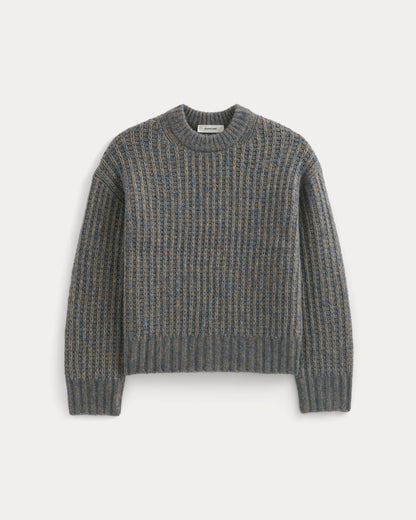 Waffle Sweater in Cloud | Blue Multi Twist
