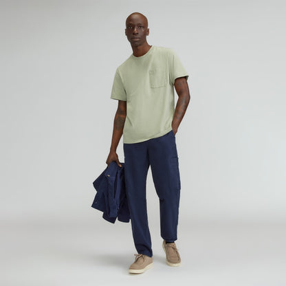 The Organic Cotton Herringbone Refined Cargo | Navy
