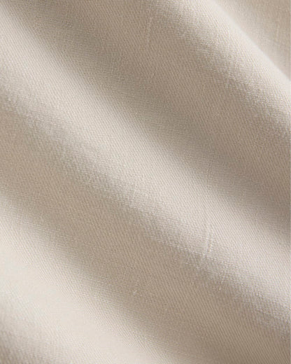Wide-Leg Belted Pant in Stretch Linen | Birch | Long
