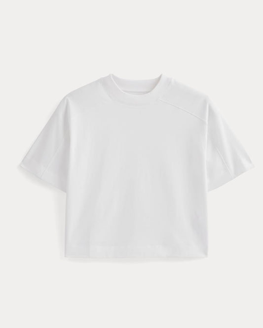 Oversized Seamed Tee | White