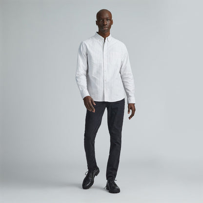The Classic Oxford Shirt | Canvas / Mauve / Chocolate | Tall