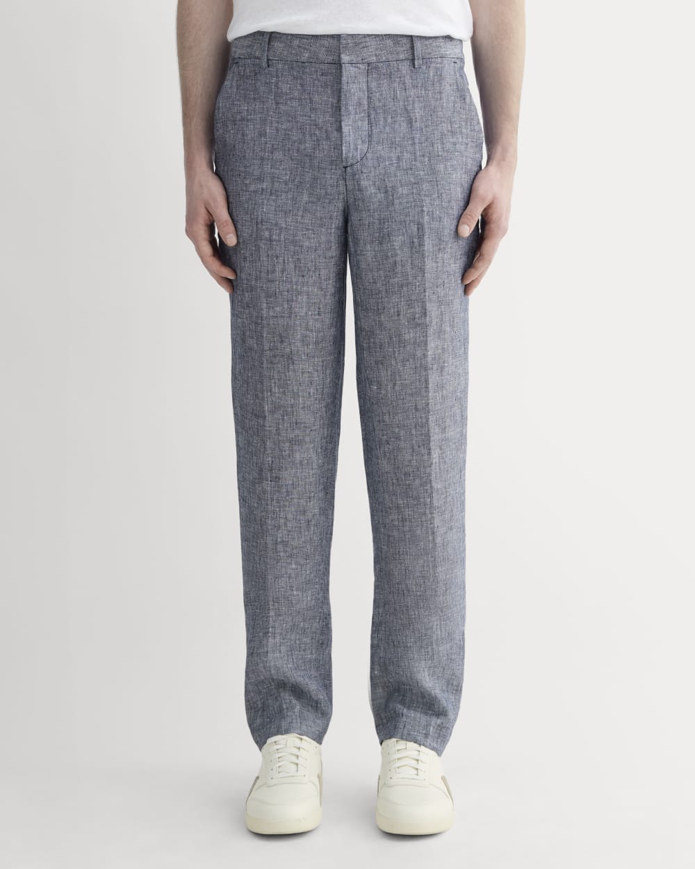 The Linen Trouser | Navy Chambray