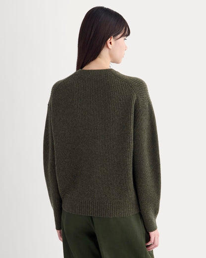 The Cocoon Crew in Wool Cashmere | Heather Beech