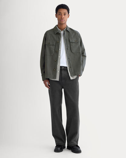 Utility Shirt Jacket | Washed Black