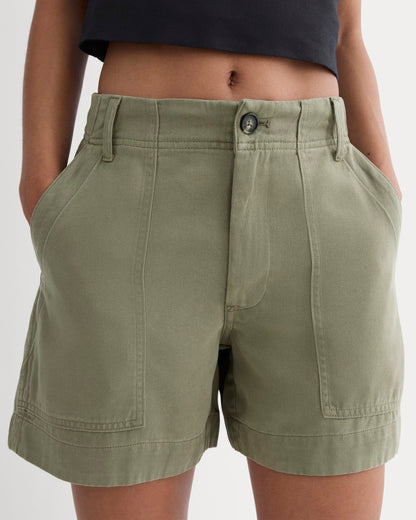 The Utility Short in Buttersoft | Lichen Green