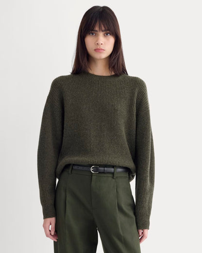 The Cocoon Crew in Wool Cashmere | Heather Beech