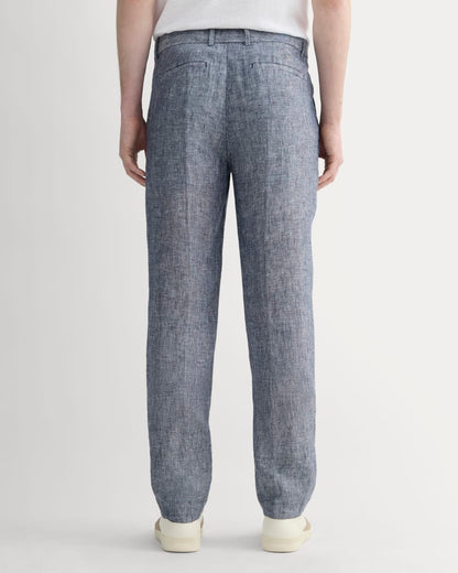 The Linen Trouser | Navy Chambray