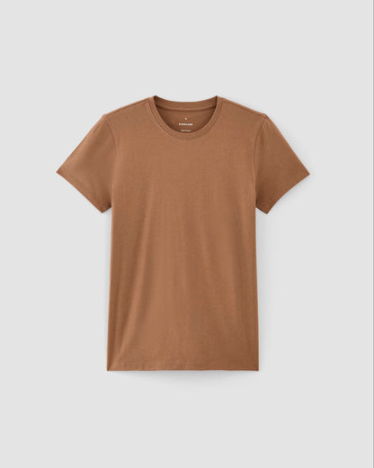 The Slim Crew in Essential Cotton | Carob Brown