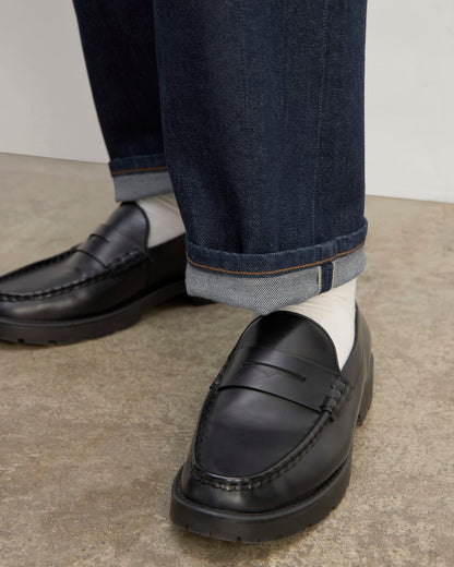 The Selvedge Loose Straight Jean | Indigo Rinse