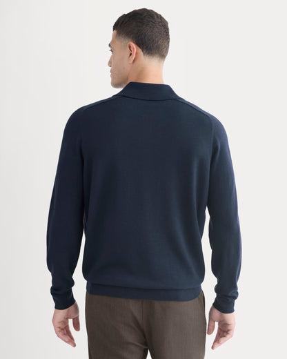 Ultrasoft Polo Sweater |  Navy