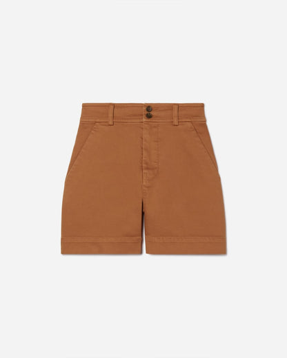 The Way-High® Twill Short | Adobe Brown