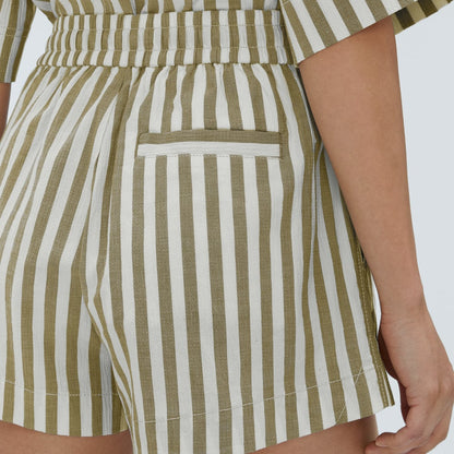 The Seersucker Boxer Short | Nutria / Off-White