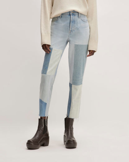 The ’90s Cheeky® Mended Jean | Patched Indigo | 28.5" Inseam