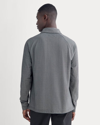 Startup Raglan Polo | Black Chambray