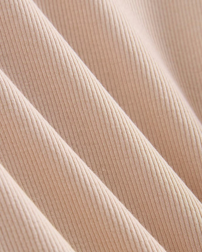 The Luxe Rib Crew | Soft Rose