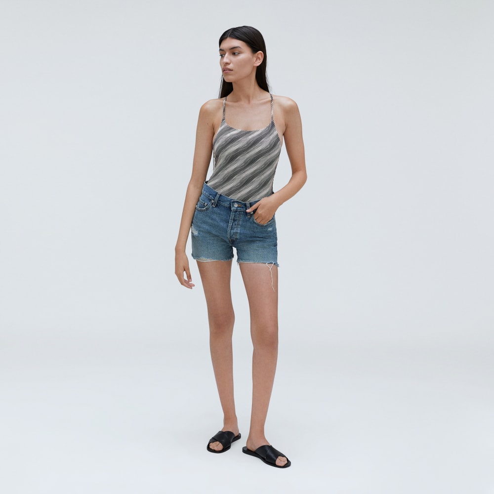 The String One-Piece |  Black / Canvas