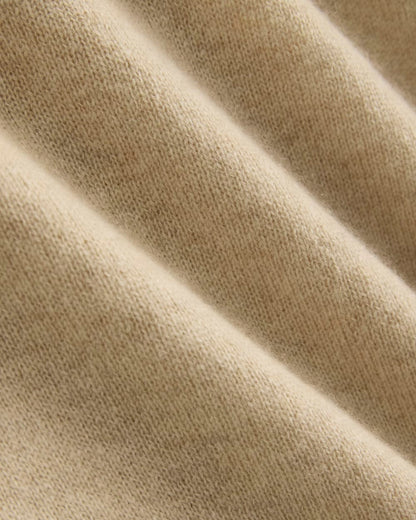 The Classic V in Cashmere | Heather Light Camel