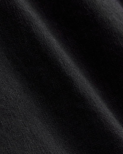 The Tie-Back Dress in Stretch Linen | Black