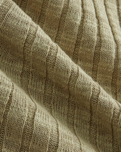The Column Dress in Cotton Linen | Eucalyptus