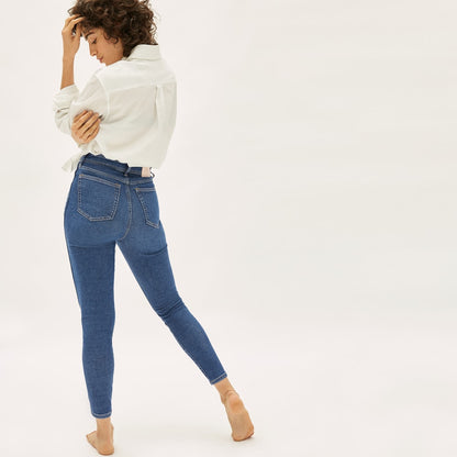 The Way-High® Clean Front Skinny Jean  | Vintage Blue | 28.5” Inseam