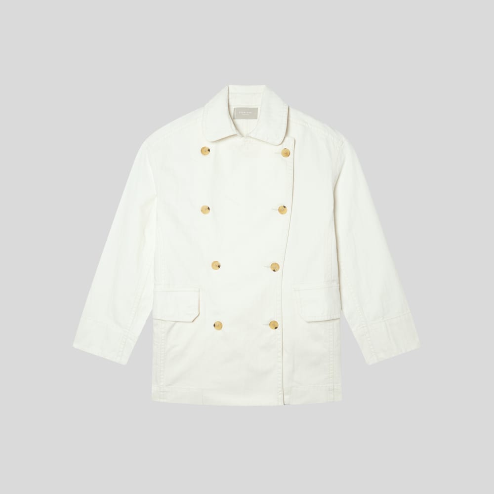 The Organic Cotton Herringbone Jacket | Bone