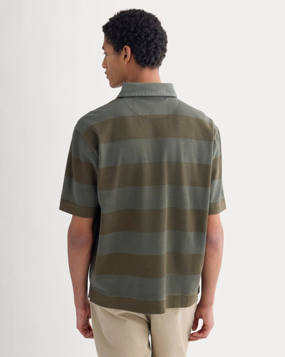 Vintage Rugby Polo | Overdye Olive Night