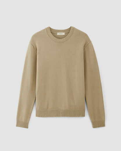 The Classic Sweater in Everyday Cotton | Trench Coat Khaki