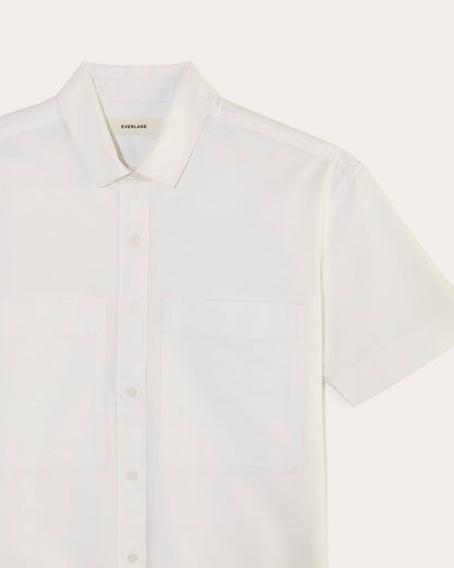 The Short-Sleeve Boxy Oxford | White