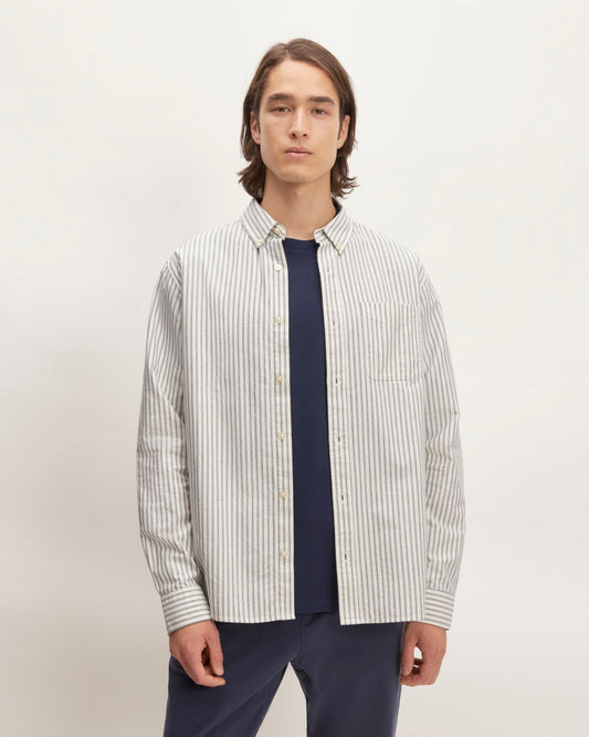 The Classic Oxford Shirt | Bone/Navy | Standard