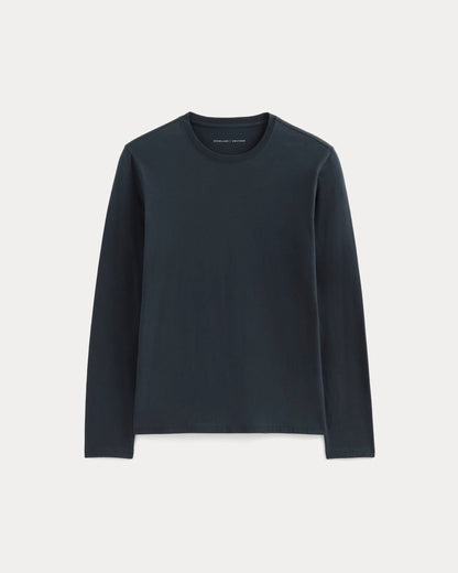 The Essential Organic Long-Sleeve Tee | Deep Navy