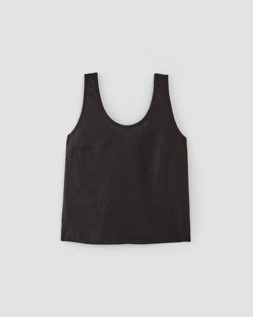 The Scoop Tank in Linen | Black