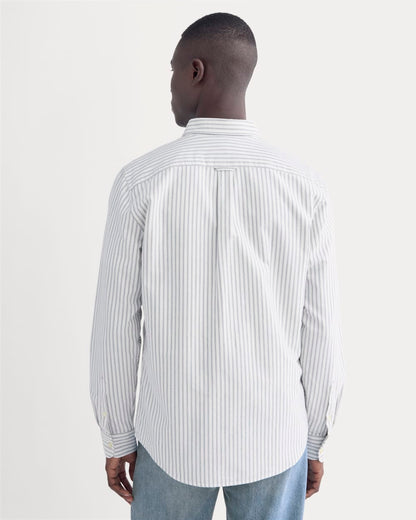 The Slim Oxford Shirt | Bone/Navy | Standard