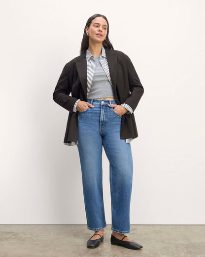 The Double-Breasted Blazer in Buttersmooth | Black
