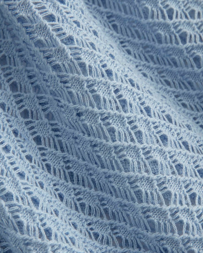 The Lace Knit Cardigan | Sky Blue