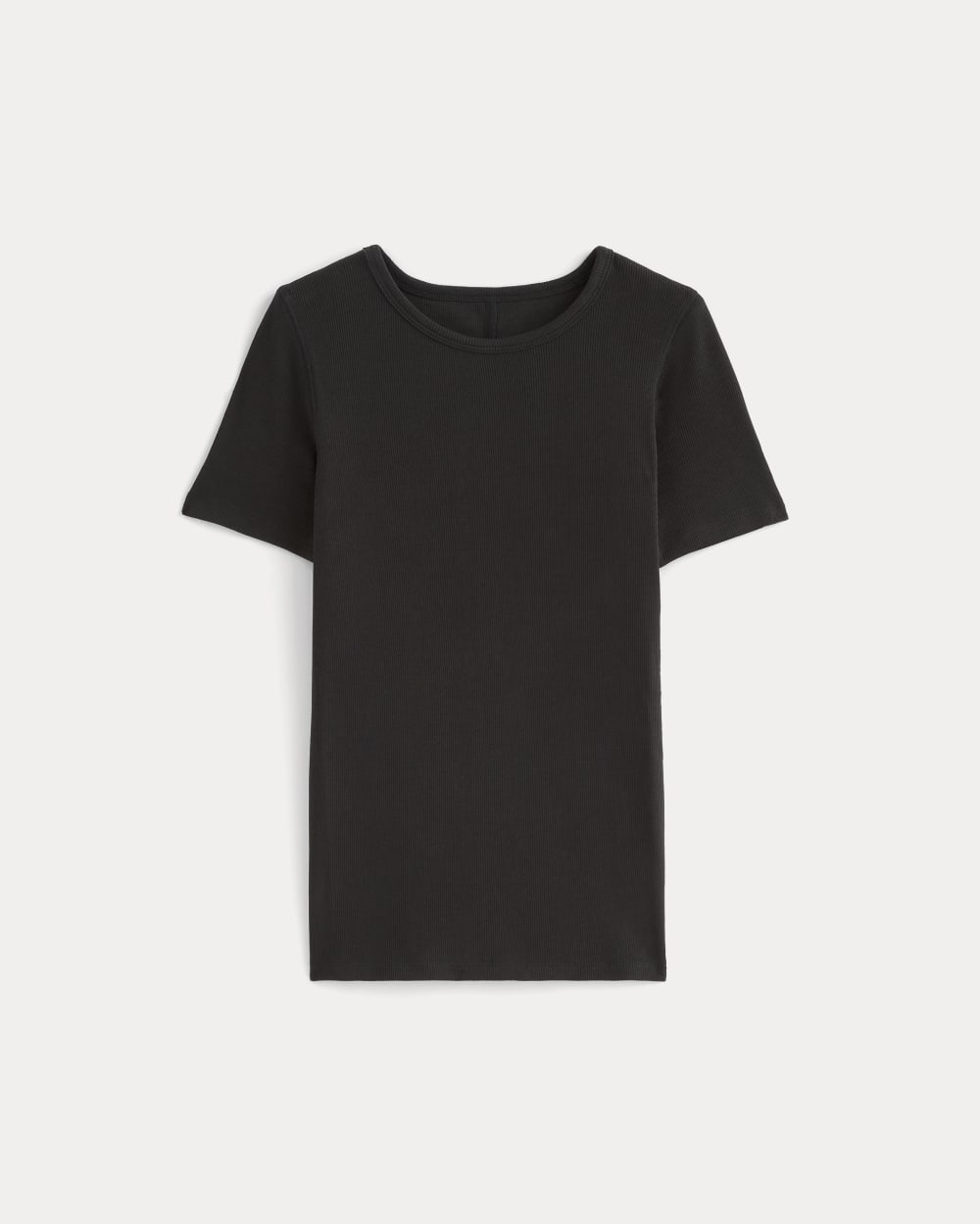 The Luxe Rib Crew | Black