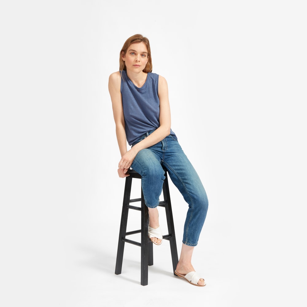 The Super-Soft Relaxed Jean | Mid Blue