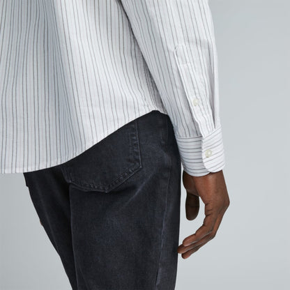 The Classic Oxford Shirt | Canvas / Mauve / Chocolate | Tall