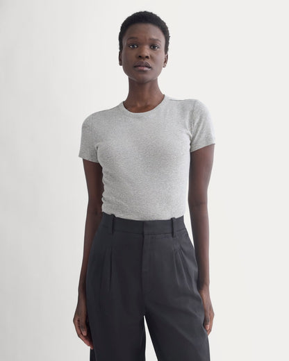 Tissue Short-Sleeve Crew | Heathered Grey