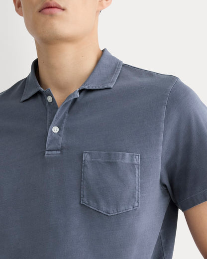The Essential Organic Garment-Dyed Polo | Navy