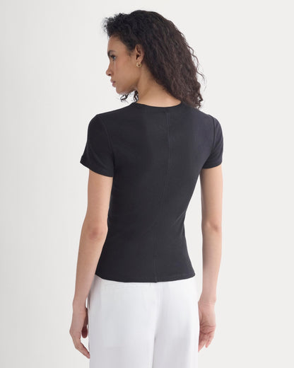 Tissue Short-Sleeve Crew | Black