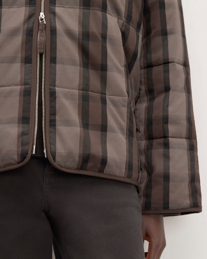 The Quilted Cotton Liner | Abalone / Black / Earth Brown
