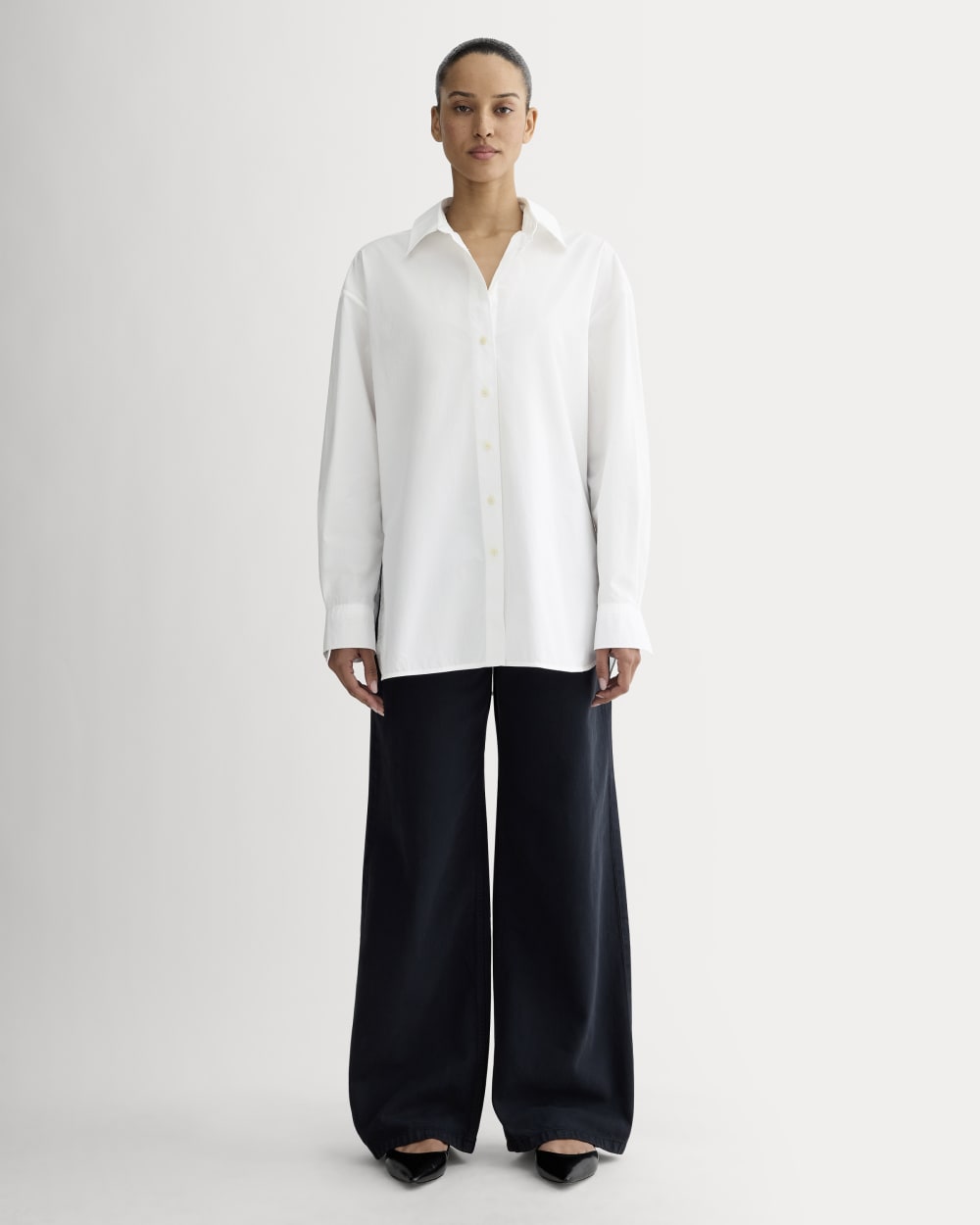 The Boyfriend Shirt in Ultrasoft Cotton | White
