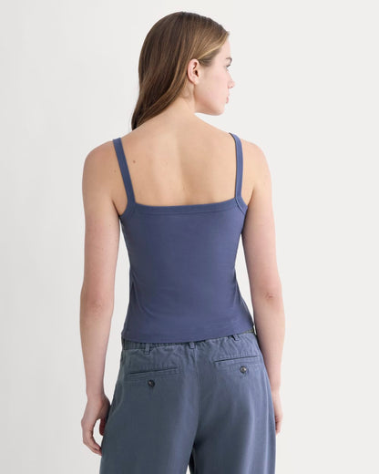 The Essential Square-Neck Tank | Deep Cobalt