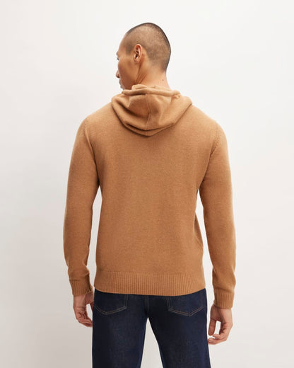 The Felted Merino Hoodie | Deep Camel